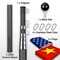 G128 Combo Pack: 20 Ft Telescoping Aluminum Flagpole (Black) & American and China Flags 3x5 Ft, Both ToughWeave Series Embroidered Polyester | Pole with Flags Included
